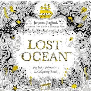 ❤️ Lost Ocean, an inky adventure ivory paper coloring book by Johanna Ba…